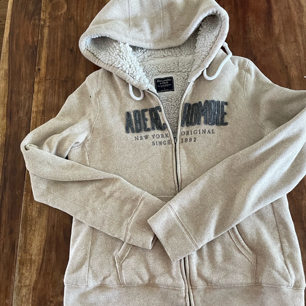 Abercrombie  & Fitch zip sweatshirt - Large